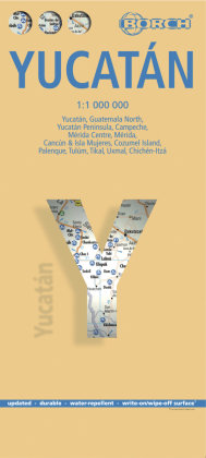 Yucatan 1 : 1 000 000. Road Map + City Maps Borch Gmbh