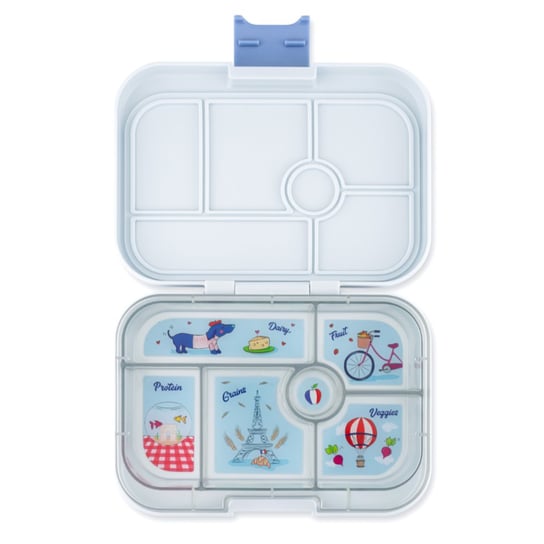 YUMBOX CLASSIC lunchbox, 6 przegródek, Hazy Gray/Paris tray yumbox