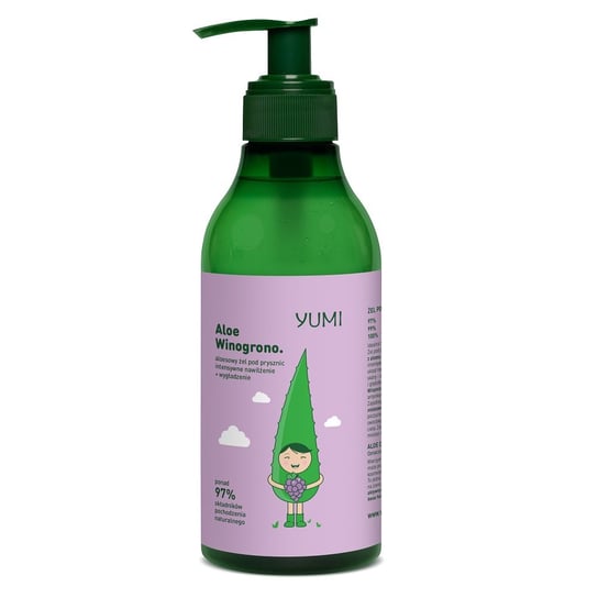 Yumi Winogronowo - Aloesowy żel pod prysznic ,nawilżający, naturalny 400 ml YUMI