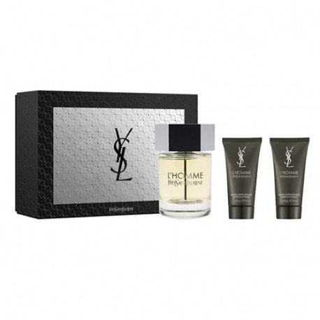 Yves Saint Laurent, L'Homme , Zestaw EDT 100ml + ASB 2x50ml Yves Saint Laurent