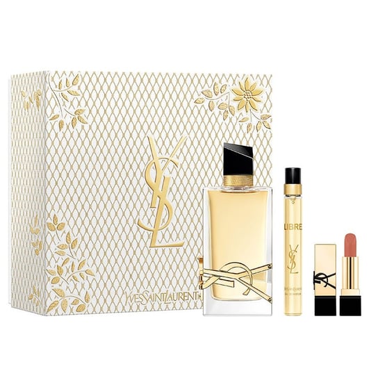 Yves Saint Laurent, Libre Pour Femme zestaw woda perfumowana spray 90ml + woda perfumowana spray 10ml + pomadka do ust 1.3g Yves Saint Laurent