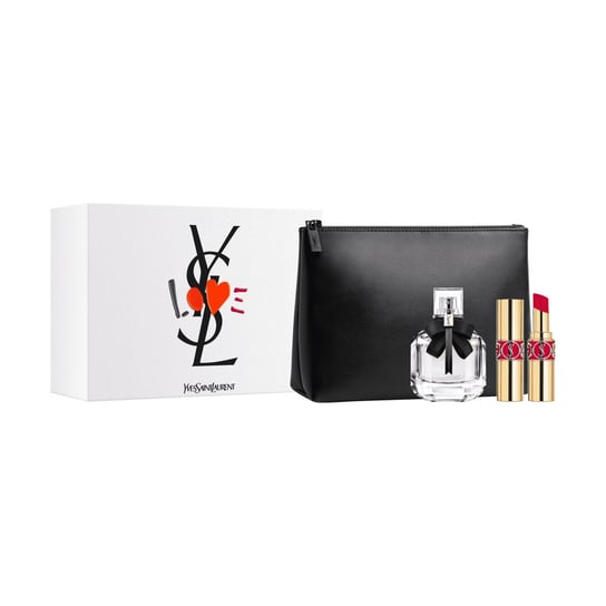 Yves Saint Laurent, Mon Paris, zestaw kosmetyków, 2 szt. + kosmetyczka Yves Saint Laurent