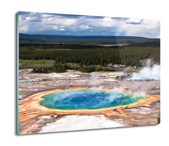 z foto osłona na indukcję Gejzer Yellowstone 60x52, ArtprintCave ArtPrintCave