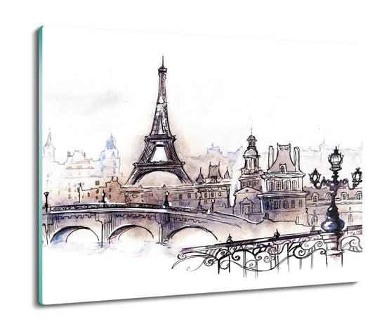 z foto osłonka z nadrukiem Rysunek Paryż 60x52, ArtprintCave ArtPrintCave