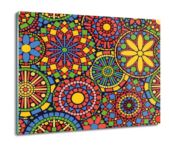 z foto splashback druk Mozaika kwiaty wzór 60x52, ArtprintCave ArtPrintCave