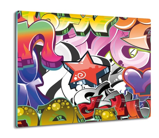 z foto splashback z grafiką Graffiti mur 60x52, ArtprintCave ArtPrintCave