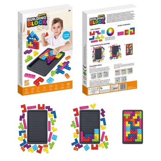 Zabawka Bąbelki Tetris Pop It Układanka Puzzle 01 Luxma Luxma