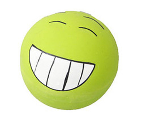 Zabawka dal psa, uśmiechnięta piłka KARLIE-FLAMINGO, zielona, 8 cm. Karlie-flamingo