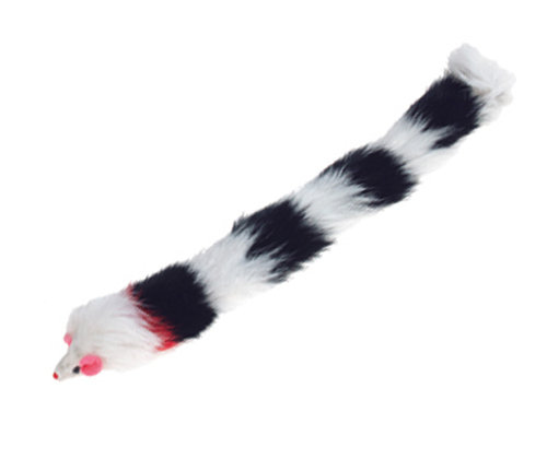 Zabawka dla kota, długa puszysta mysz PAPILLON, catnip, 30 cm. Papillon