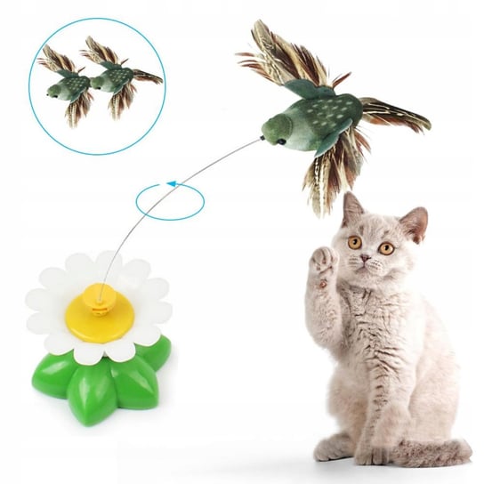 Zabawka dla kota INTERAKTYWNA ruchoma kwiat PTAK Inny producent