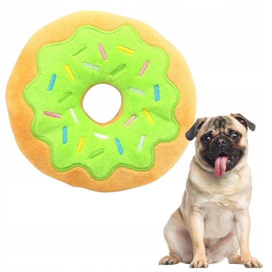 Zabawka dla psa DONUT pluszowa piszcząca słodka maskotka pączek Inna marka