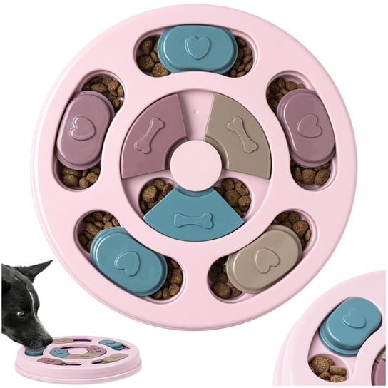 Zabawka Dla Psa Edukacyjna Interaktywna Antystresowa Na Przysmaki Różowa Ragi