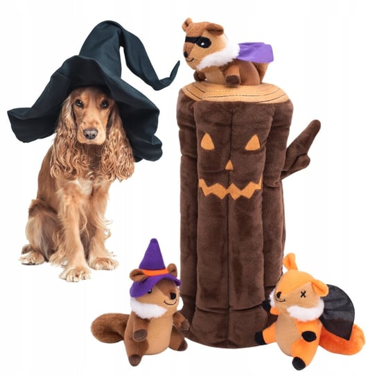 Zabawka Dla Psa Interaktywna Duża Norka Xl Z Ukrytymi Maskotkami Halloween Inna marka