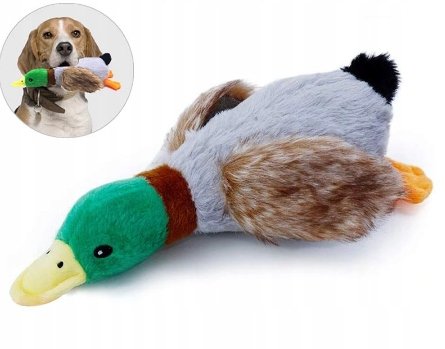 Zabawka dla psa Pluszowa kaczka piszcząca 28 cm Inna marka