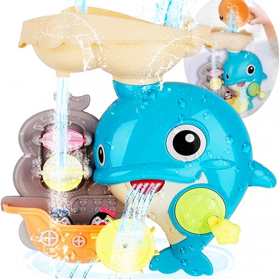 Zabawka Do Kąpieli Delfinek Przelewowy Prysznic MalPlay