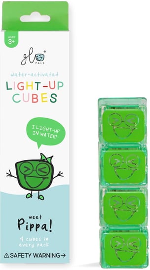Zabawka Do Kąpieli Kostki Sensoryczne Świecące W Wodzie Pippa Zielony Glo Pals Inna marka