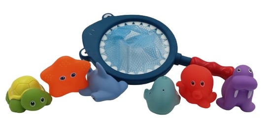 Zabawka do kąpieli wanny podbierak siatka łowienie dla dzieci zwierzątka morskie Inna marka