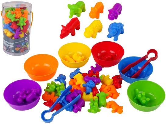 Zabawka Do Sortowania Kolorów Zwierzęta 36 Elementów Import LEANToys Inna marka