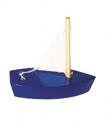 Zabawka do wody Drewniana łódeczka do zabawy w wannie i na plaży goki - drewniana zabawka do kąpieli, zabawka dla 3 latka Goki
