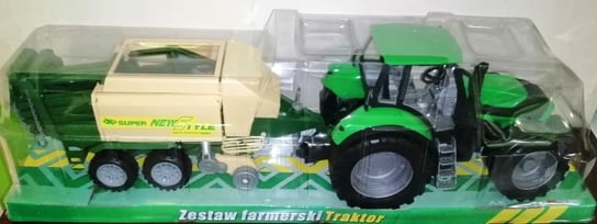 Zabawka duży traktor z prasą kostkującą dla chłopca 7230 Gazelo