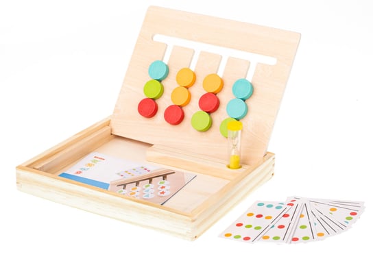 Zabawka edukacyjna drewniana dopasuj kolory pudełk ikonka