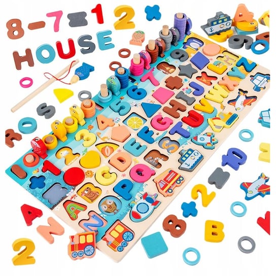 Zabawka Edukacyjna Montessori Mozaika Nauka Dzieci AIG
