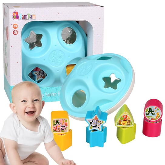 Zabawka edukacyjna Sorter, zabawka dla niemowlaka 6m+ BamBam Uniwersalny sarcia.eu