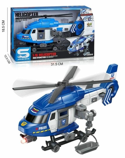 Zabawka helikopter policyjny na baterie światło dźwięk 6317 Gazelo