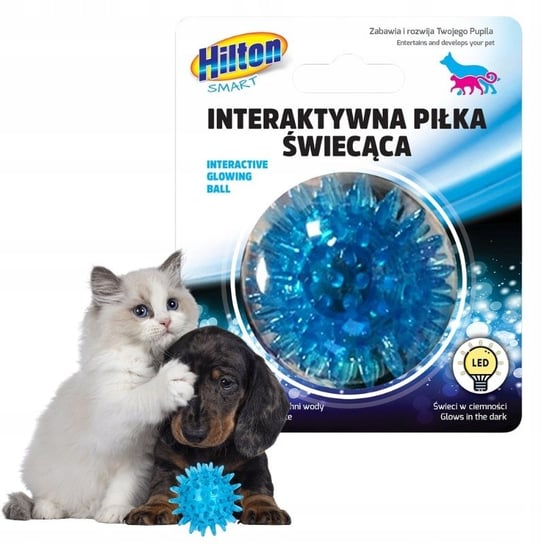 Zabawka Hilton Interaktywna Świecąca Piłka dla Psa Kota HILTON