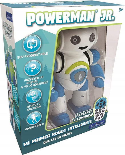Lexibook Jr. Robot intelligent qui lit dans les pensées-Jouet pour garçons et filles-Powerman Junior danse joue de la musique quiz - Jeux - Jouets Lexibook Jr. Robot intelligent qui lit dans les pensées-Jouet pour garçons et filles-Powerman Junior danse joue de la musique quiz - Jeux - Jouets