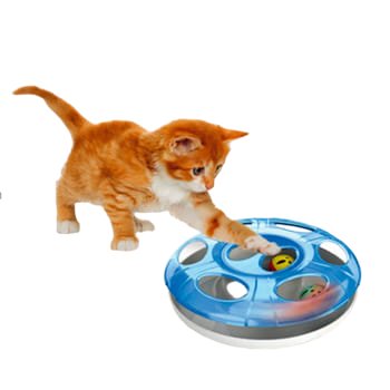 Zabawka Interaktywna "Ufo" Dla Kotów - 2 Piłki Wewnątrz, Wymiary: 25 Cm X 8 Cm, Podstawa Antypoślizgowa Inna marka