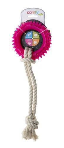 Zabawka kółko z sznurem COMFY 121378 ROBBI różowo-biała Comfy