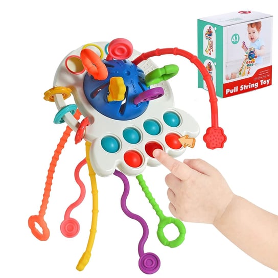 Zabawka Montessori sensoryczna gryzak niemowląt popit Sferazabawek