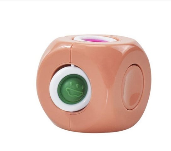 Zabawka odstresowująca 3w1 Magical Gyro Cube różowa ikonka