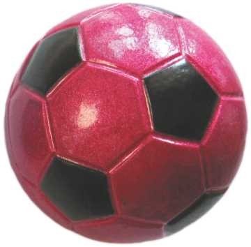 Zabawka piłka football Happet 72mm różowa brokat Happet