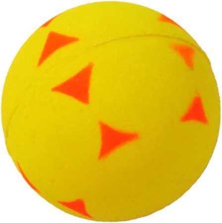 Zabawka piłka trójkąty Happet 57mm żółta Happet