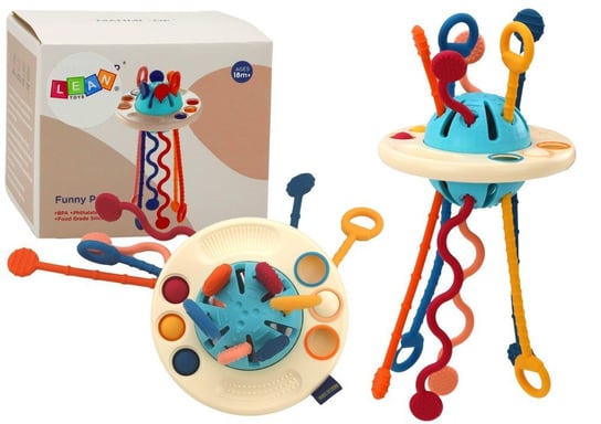 Zabawka Sensoryczna Dla Niemowląt Gryzak Statek Kosmiczny Lean Toys