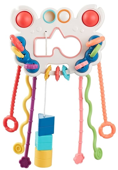 Zabawka Sensoryczna Montessori Gryzak dla Niemowląt ciągnące sznurki RAK Inna marka