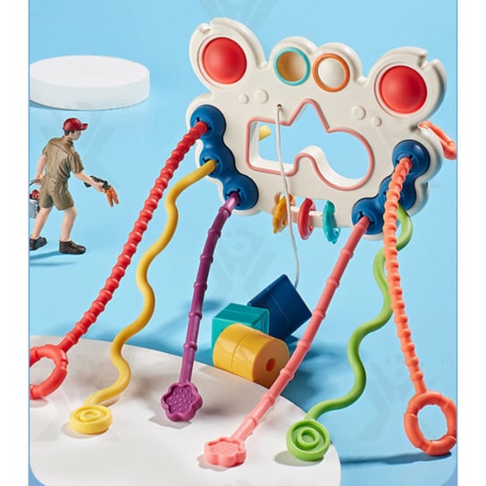 Zabawka Sensoryczna Montessori Gryzak Dla Niemowląt I Dzieci Rozwija + Uczy Inna marka