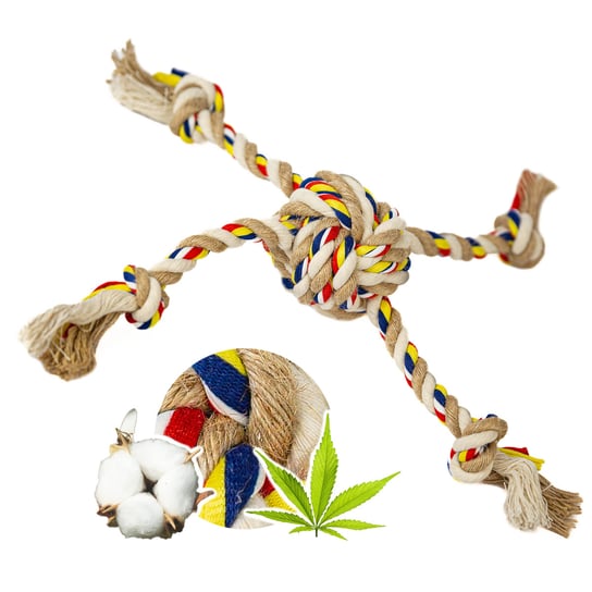 zabawka sznurowa dla zwierząt szarpak 4-ramienny Inna marka