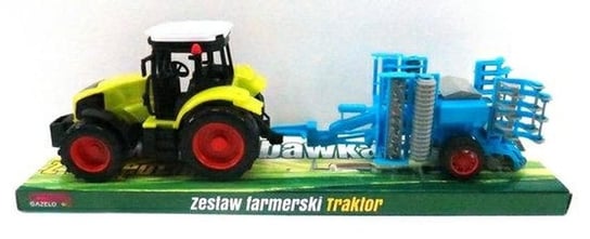 Zabawka traktor dla chłopca z maszyną rolniczą 2987 Gazelo