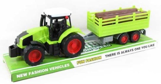 Zabawka traktor z przyczepą przewozi drewno 2025 BIGTOYS