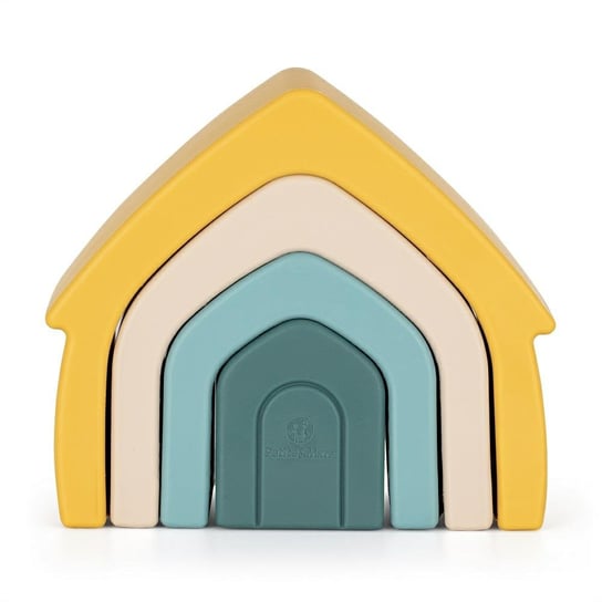 Zabawka układanka antyalergiczna House domek żółty 12m+ PETITE&MARS Petite&Mars
