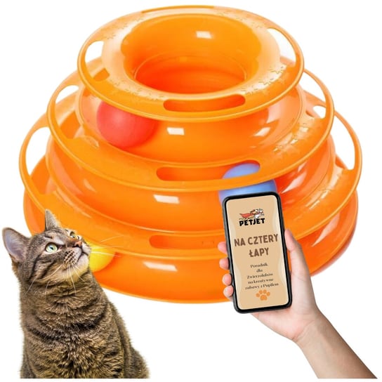 Zabawka wieża z piłkami dla kota Zolta