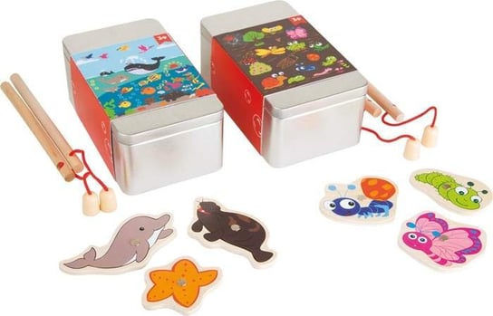 Zabawka zręcznościowa dla dzieci Podwójny zestaw do wędkowania zabawka dla dzieci small foot design - zabawka dla 3 latka Small Foot Design