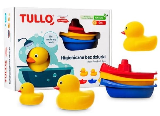 Zabawki do kąpieli, Bez dziurki Higieniczne 513 TULLO, 6 szt. Tullo