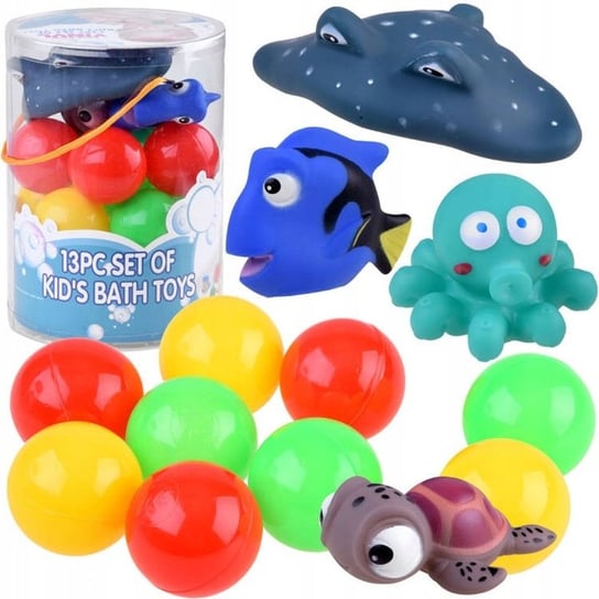 Zabawki do kąpieli kolorowe zwierzątka morskie piłki Inna marka