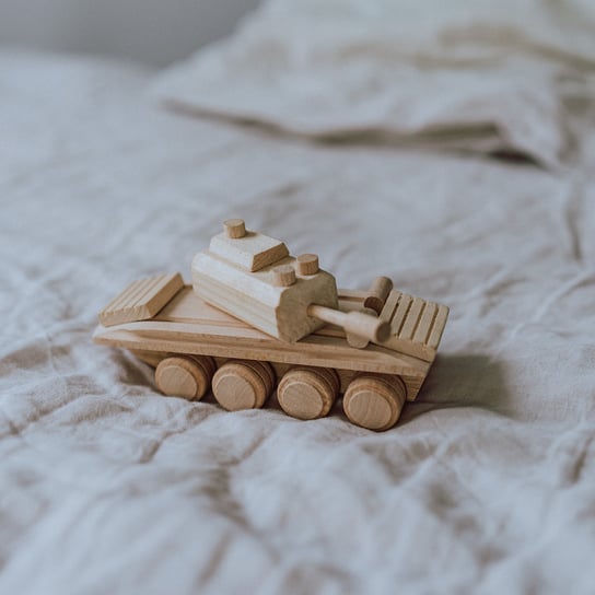Zabawki drewniane - Czołg Munia
