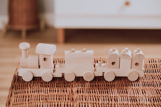 Zabawki drewniane - Pociąg Munia