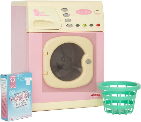 Zabawkowa elektroniczna Pralka różowa dla dzieci św/dź Casdon